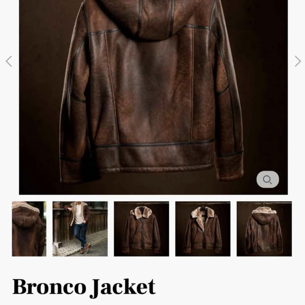 Black Label Men's Bronco Leather Jacket - Rich Brown